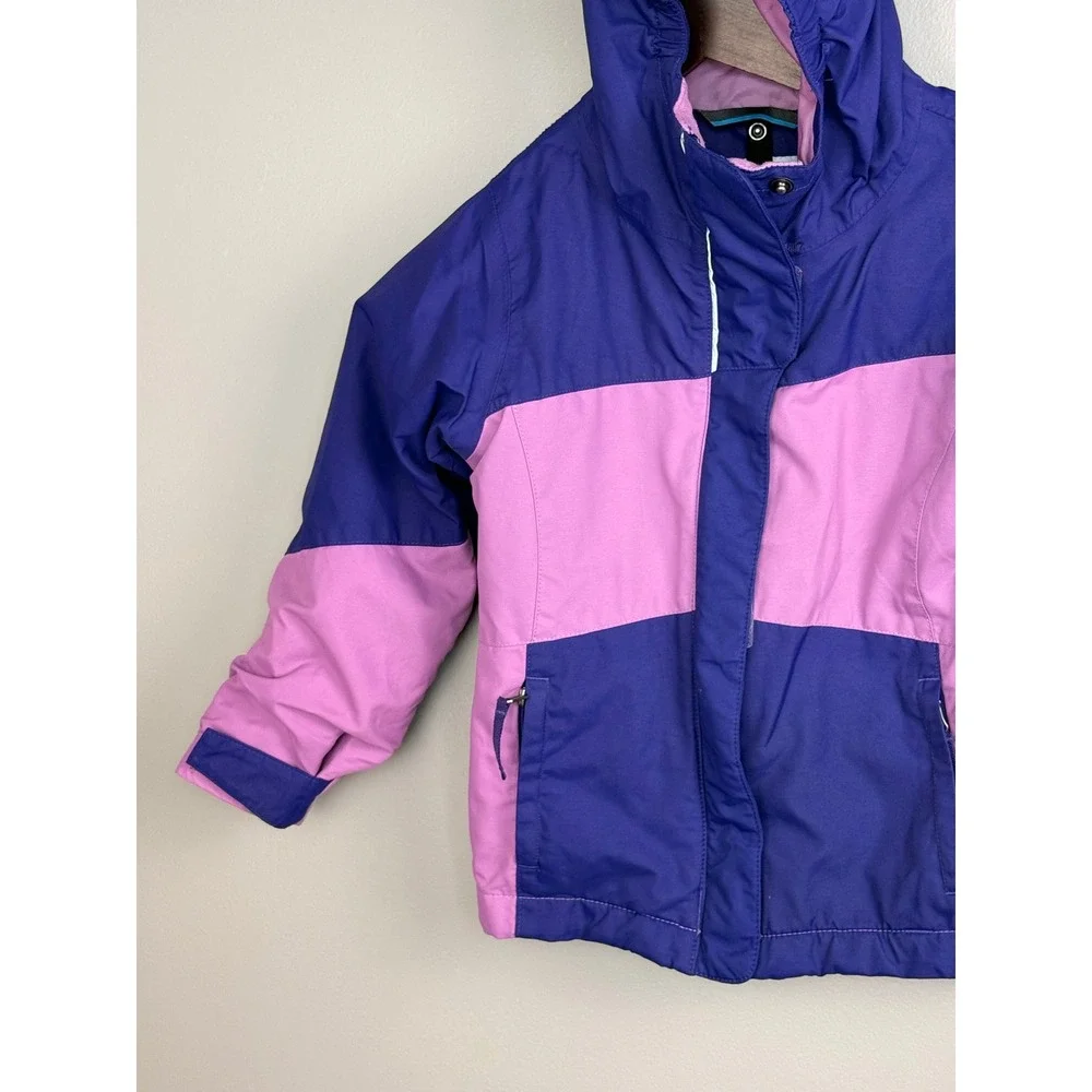 Columbia Interchange Jacket Kids XXS Purple Pink Nylon Outgrown Hooded